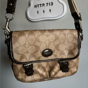 Vintage Coach Brown Crossbody Bag